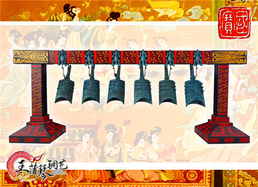 6件套仿古編鐘，小型特色樂器，民樂混音配套