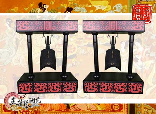 單件編鐘工藝品、外賓禮品、中國青銅編鐘